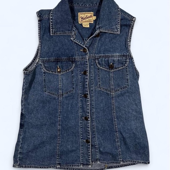 Jackets & Blazers - Vintage Denim Vest by Woolrich